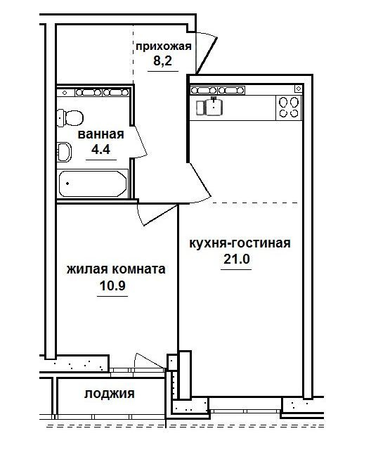 квартира р-н Белоярский п Совхозный ул Разливная 50/2 Екатеринбург городской округ фото 2