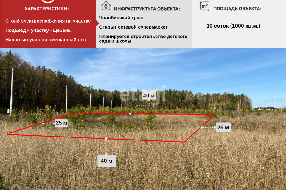 земля г Екатеринбург р-н Чкаловский тракт Челябинский Екатеринбург городской округ фото 1