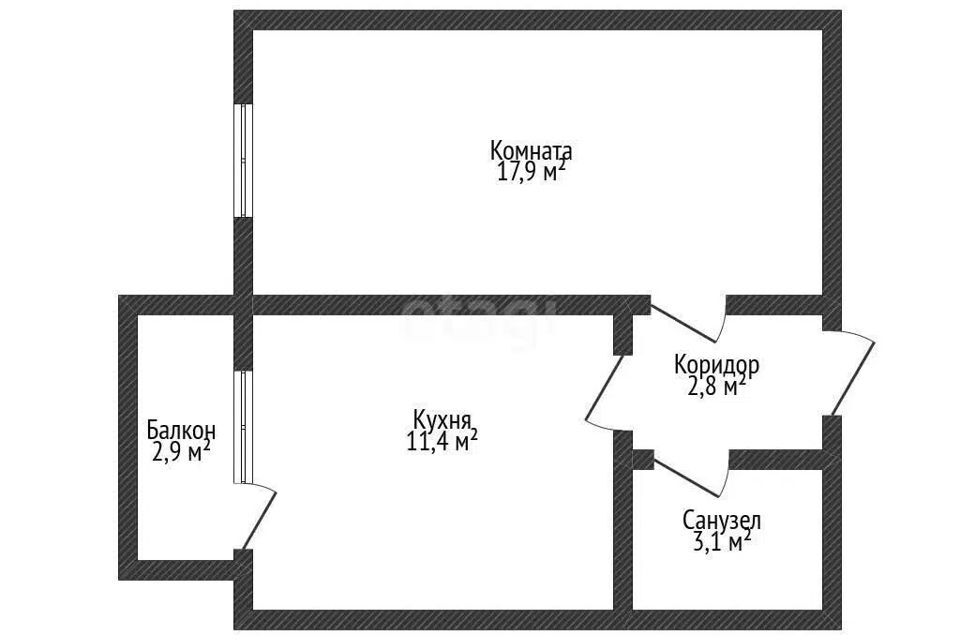 квартира р-н Тахтамукайский аул Новая Адыгея ул Бжегокайская 31/3 4 фото 8