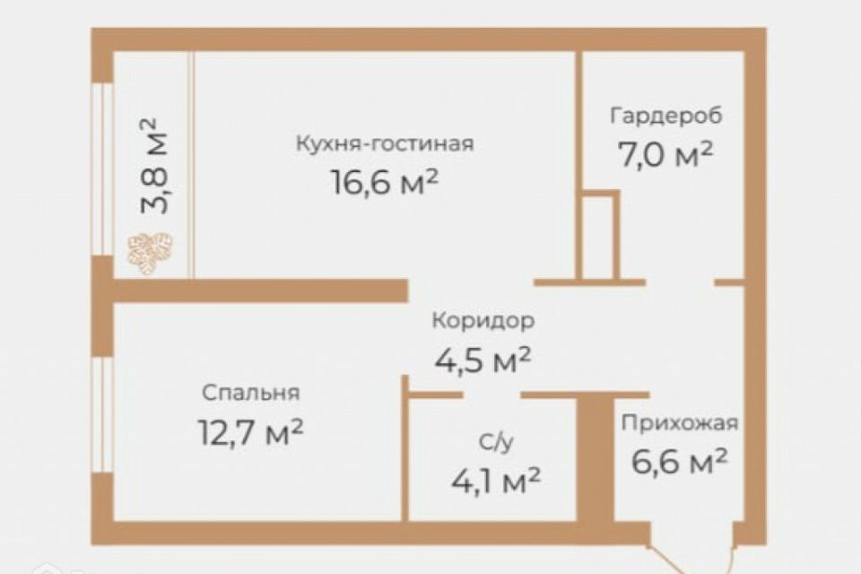 квартира г Тюмень ул Воронинская 43 Тюмень городской округ фото 10