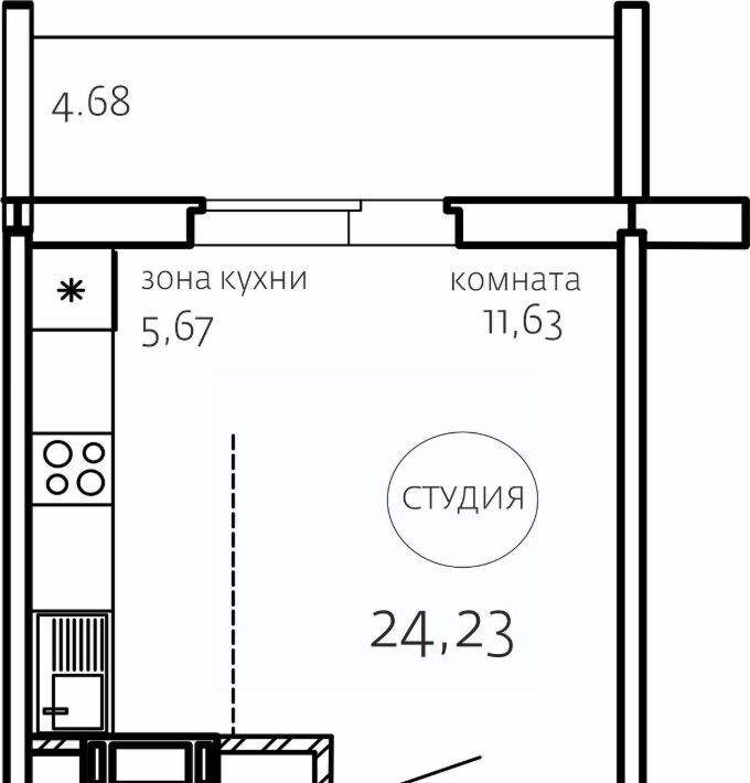 квартира г Челябинск р-н Курчатовский Парковый ЖК «Хорошее решение» фото 1