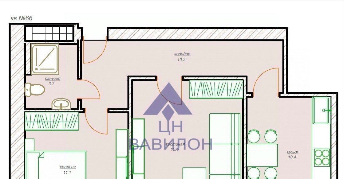 квартира г Волгодонск ул. Максима Горького фото 2