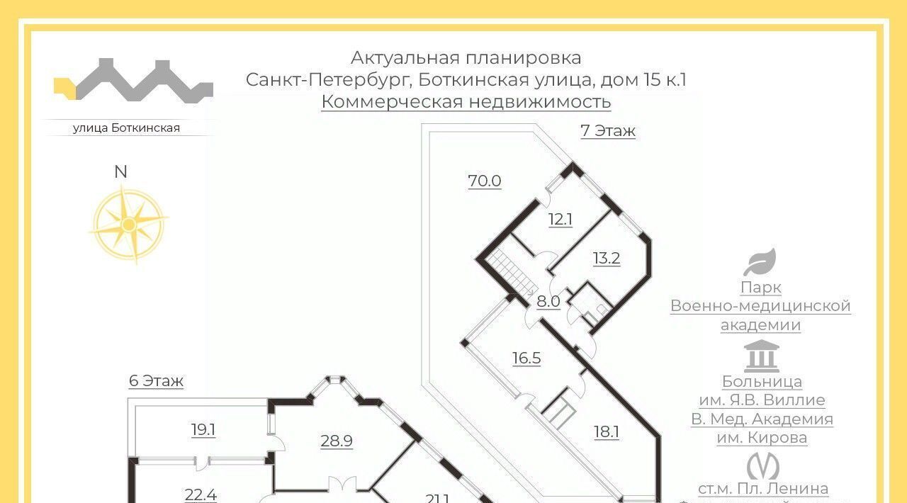 офис г Санкт-Петербург метро Площадь Ленина Выборгская сторона ул Боткинская 15к/1 округ Сампсониевское фото 2