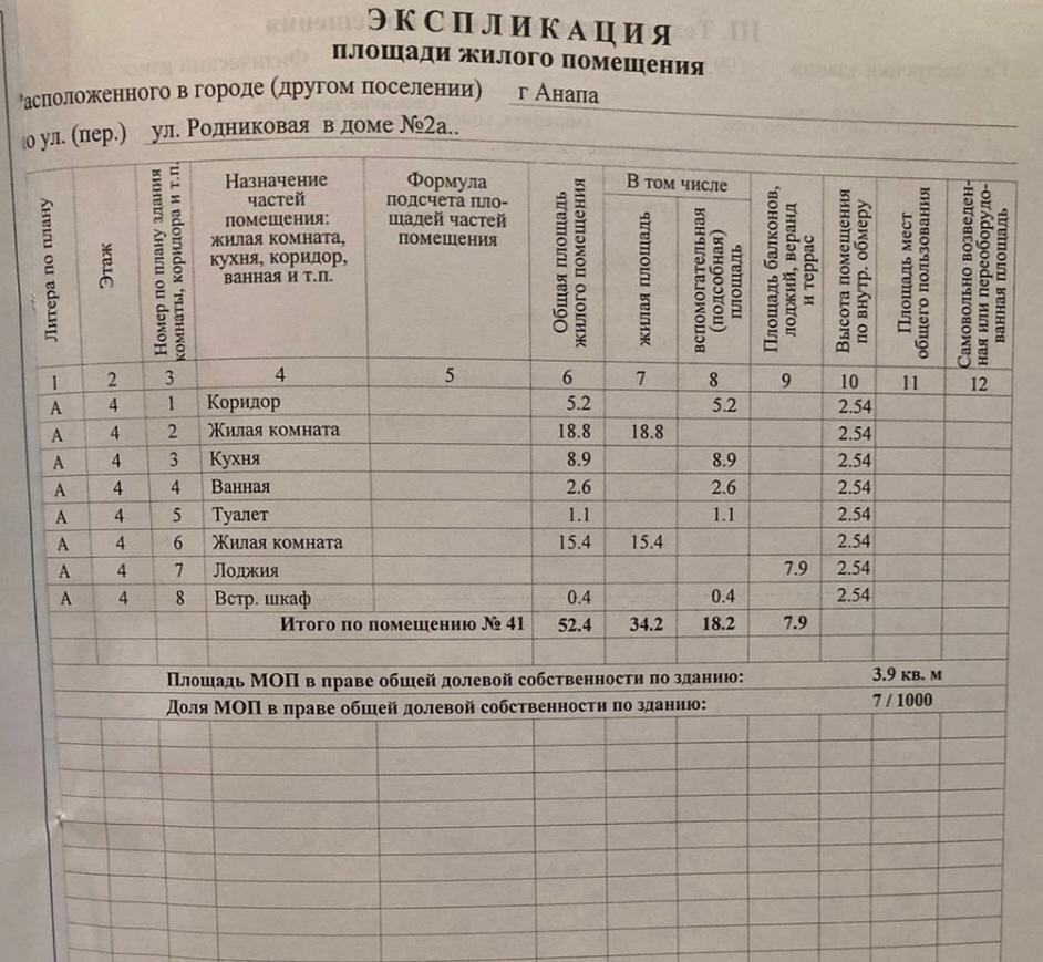 квартира р-н Анапский г Анапа ул Родниковая 2а фото 6