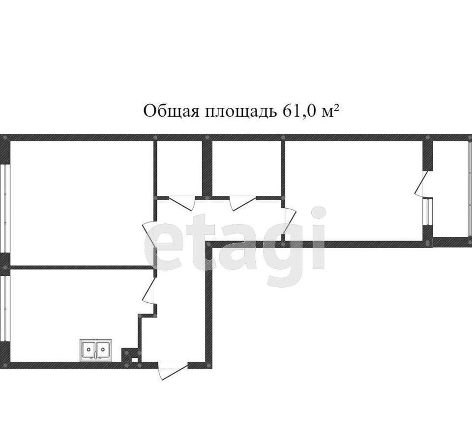 квартира р-н Зеленоградский г Зеленоградск ул Тургенева 16а фото 17