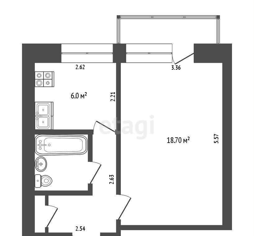 квартира г Тюмень р-н Ленинский ул Мельникайте 89 фото 16