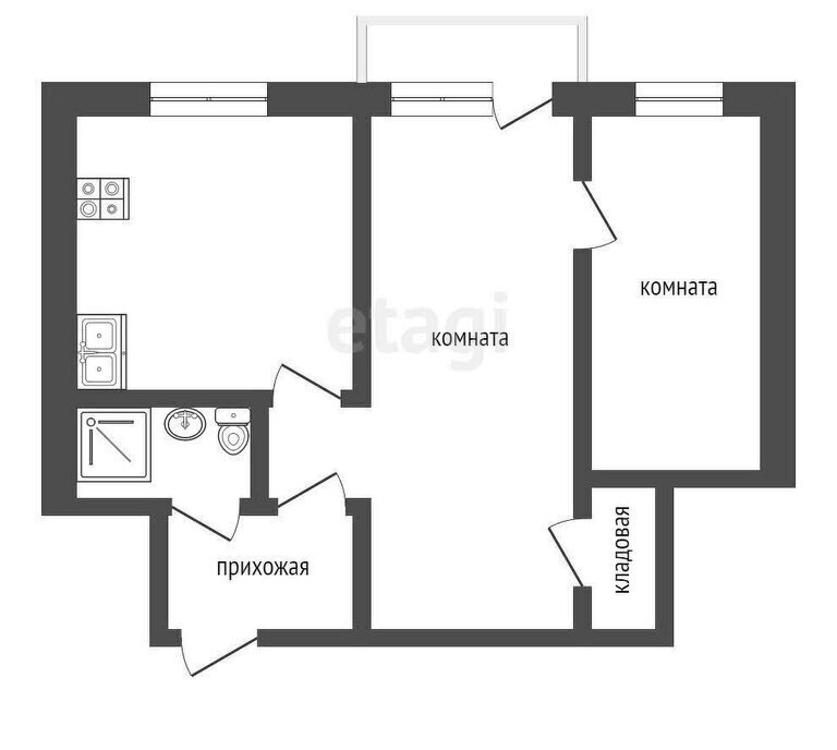 квартира р-н Верхнесалдинский п Басьяновский ул Карла Маркса 5 фото 15