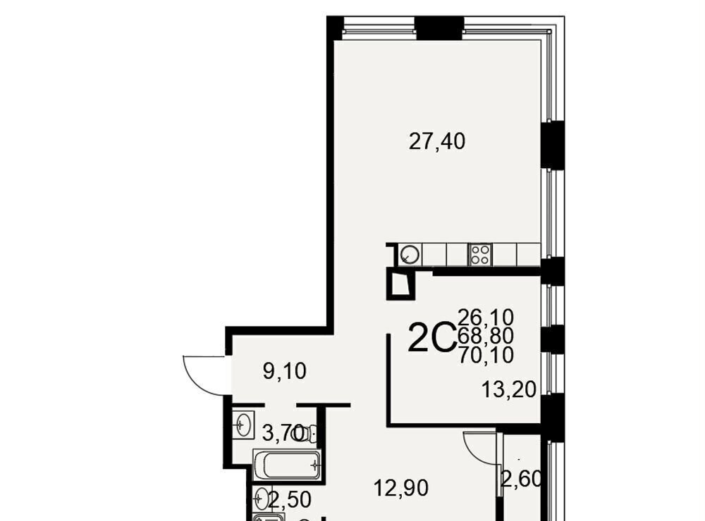 квартира г Рязань р-н Московский ш Московское 49 корп. 1 фото 2