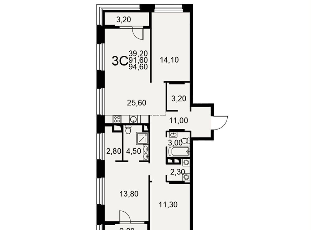 квартира г Рязань р-н Московский ш Московское 49 корп. 1 фото 2