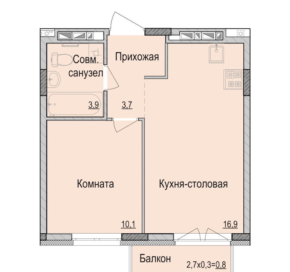 квартира г Ижевск р-н Первомайский Ракетный ул Камбарская 94 Умные кварталы «А14» корп. 3 фото 1