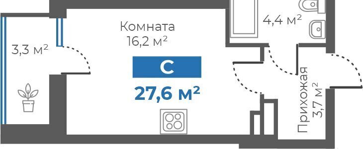 квартира г Тюмень ул Интернациональная 197г ЖК «Облака» Калининский административный округ фото 1