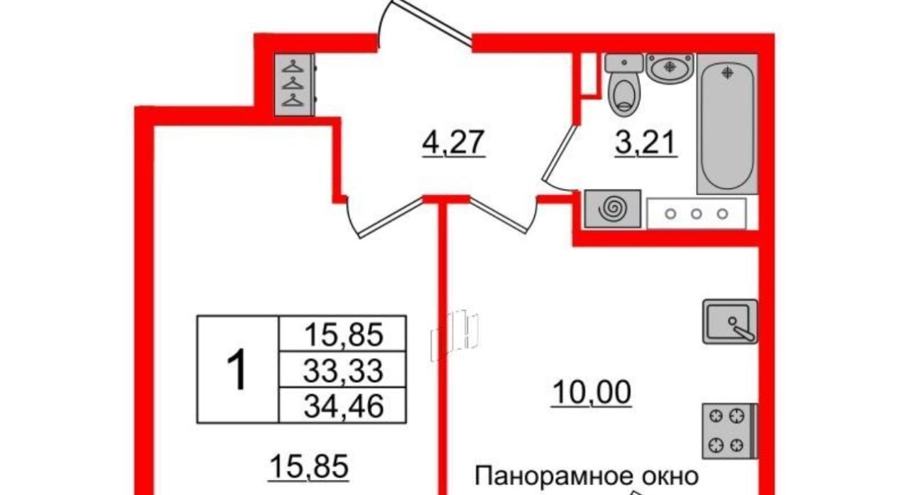 квартира г Санкт-Петербург ул Орбитальная 11 Звездная фото 2