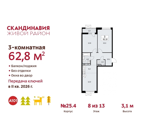 б-р Скандинавский 25/4 жилой район «Скандинавия» Сосенское, Бутово фото