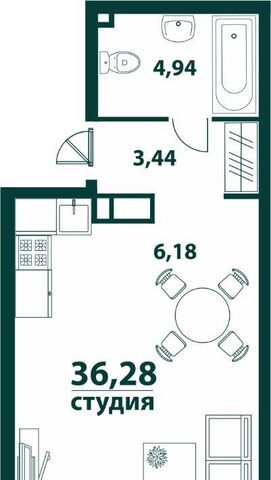 р-н Засвияжский 19-й микрорайон ЖК «‎Аквамарин 2» 3 фото