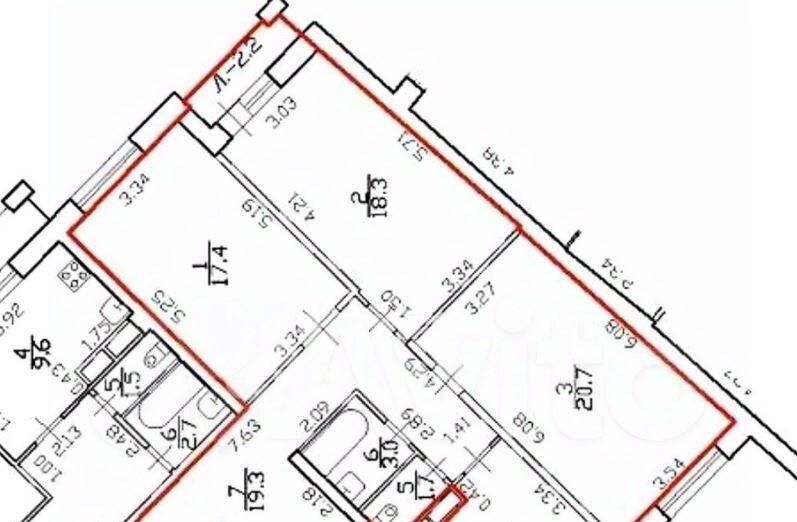 квартира г Санкт-Петербург п Шушары Славянка ул Ростовская 17/4 метро Купчино фото 2