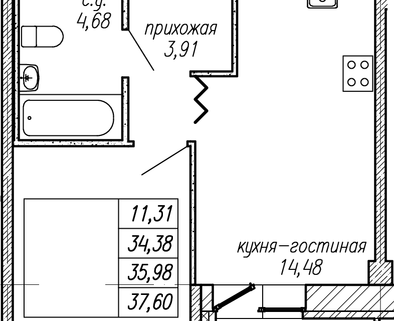 квартира р-н Ломоносовский городской пос. Новоселье, улица Адмиралтейская, 6 фото 1