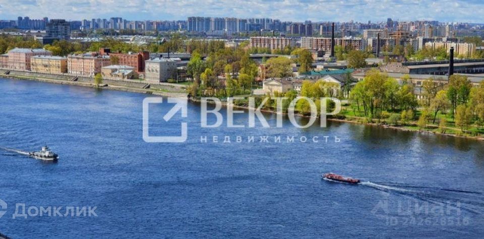 квартира г Санкт-Петербург наб Октябрьская Невский, 44 ст 1 фото 10