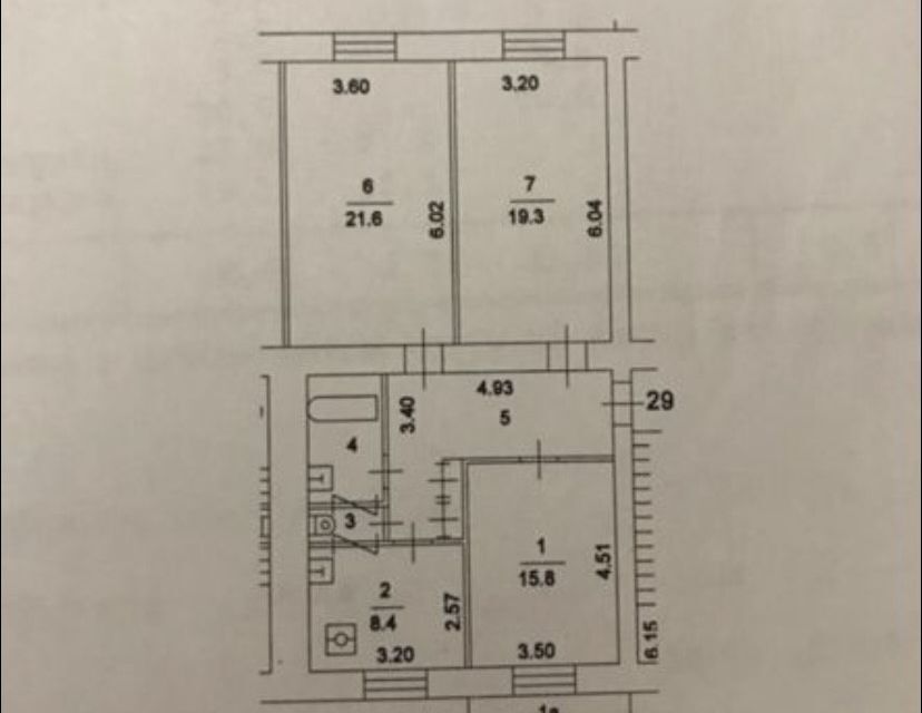 комната г Москва проезд Марьиной Рощи 3-й 3/5 Северо-Восточный административный округ фото 6