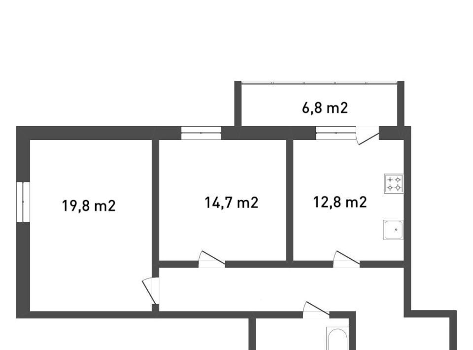 квартира г Тюмень р-н Калининский ул Таврическая 9к/2 фото 16