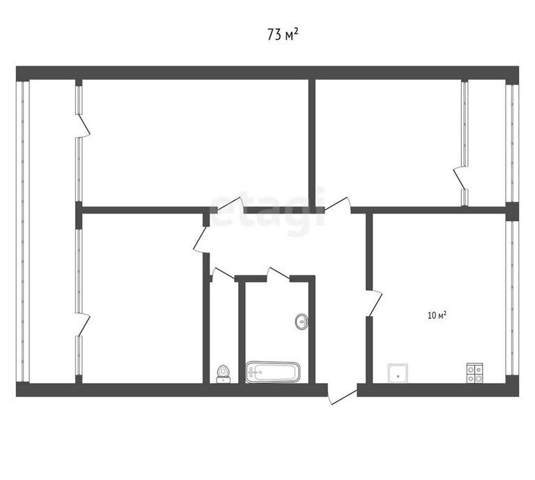 квартира г Кисловодск ул Куйбышева 81 фото 20