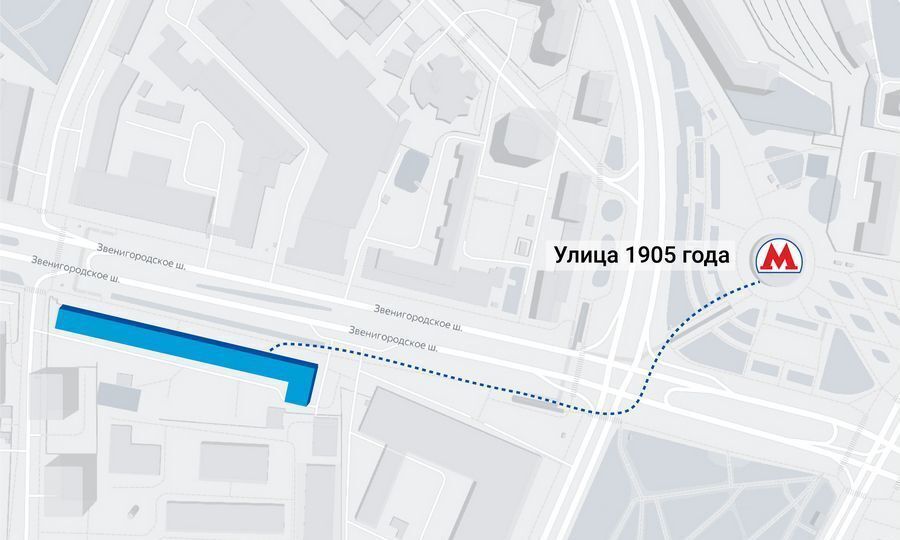 торговое помещение г Москва метро Улица 1905 года ш Звенигородское 3ас/1 фото 6