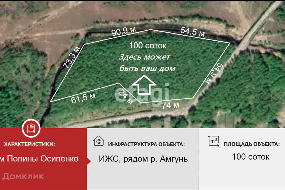 земля р-н Имени Полины Осипенко село имени Полины Осипенко фото 1