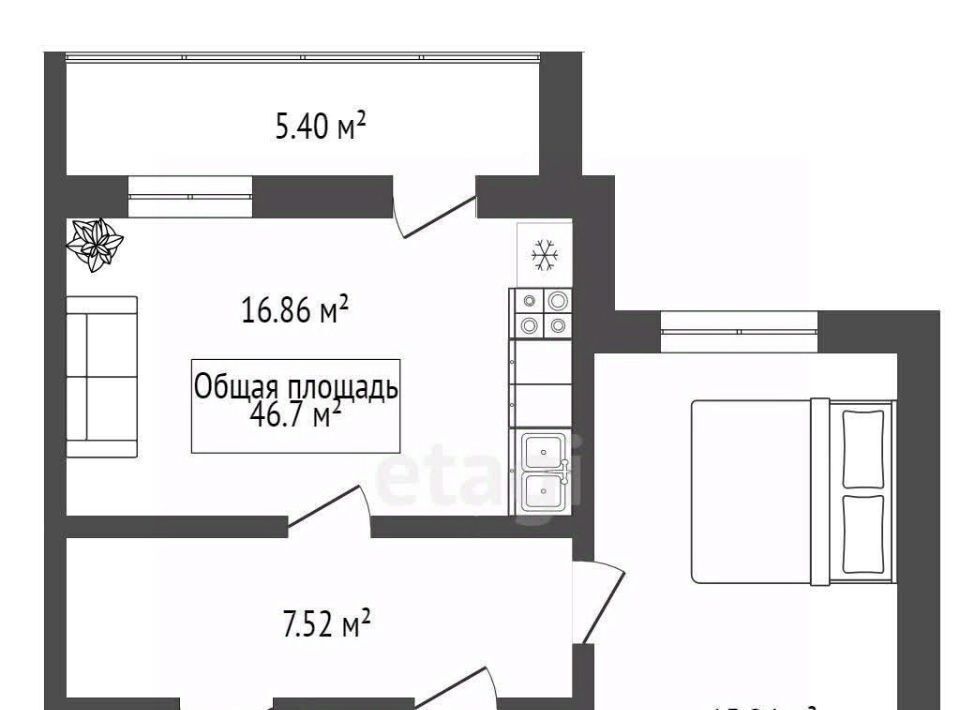 квартира г Новосибирск р-н Ленинский ул Юности 7 Площадь Маркса фото 21