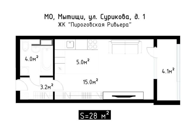 д Пирогово ул Сурикова 1 ЖК «Пироговская Ривьера» фото