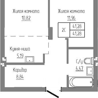 квартира р-н Новосибирский рп Краснообск ЖК «Базилик» Площадь Маркса фото 1