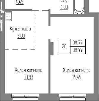 квартира р-н Новосибирский рп Краснообск ЖК «Базилик» Площадь Маркса фото 1