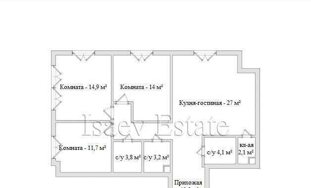 квартира г Москва ул Архитектора Власова 71к/2 Воронцовская фото 34