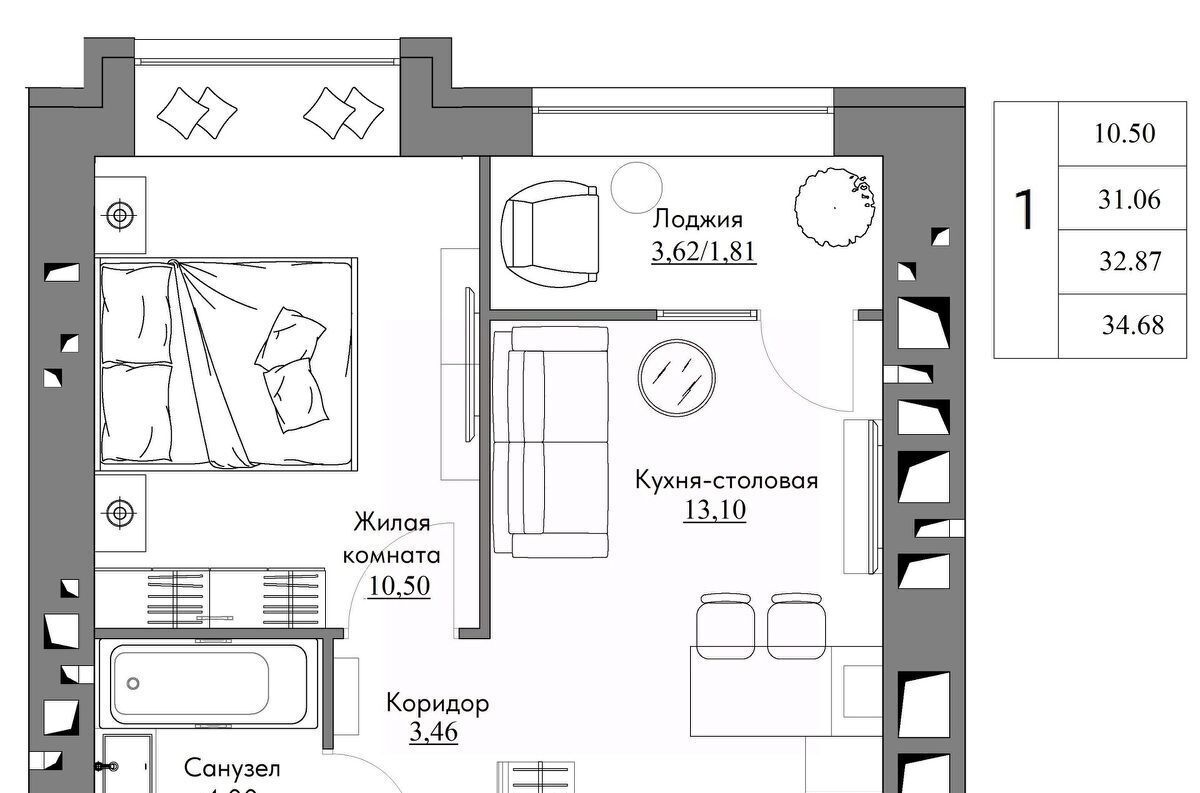 квартира г Калуга р-н Октябрьский Жилыеы Острова кв-л фото 1