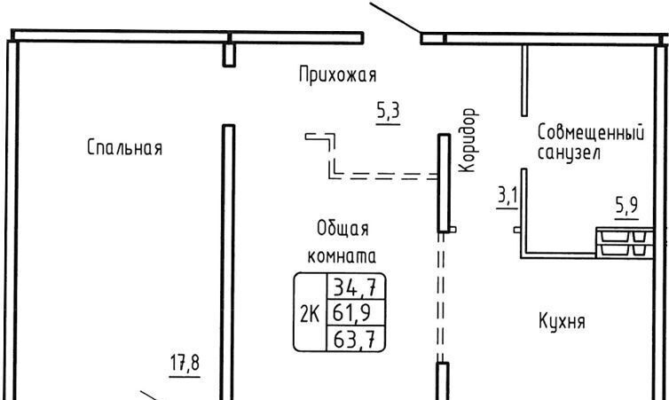 квартира г Новосибирск метро Площадь Гарина-Михайловского фото 1