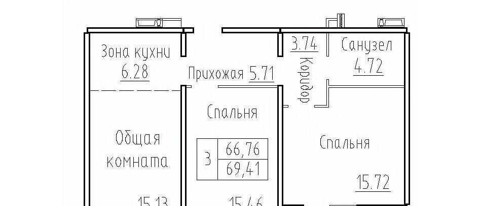 квартира р-н Новосибирский п Элитный ул Фламинго 18 микрорайон «Фламинго» сельсовет, Площадь Маркса, Мичуринский фото 1