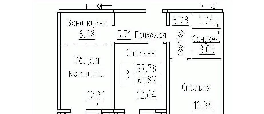 квартира р-н Новосибирский п Элитный ул Фламинго 18 сельсовет, Площадь Маркса, Мичуринский фото 1