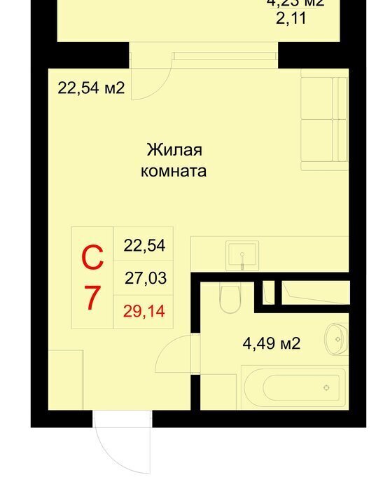 квартира г Казань р-н Приволжский ЖК «Ферма-2» Проспект Победы фото 1