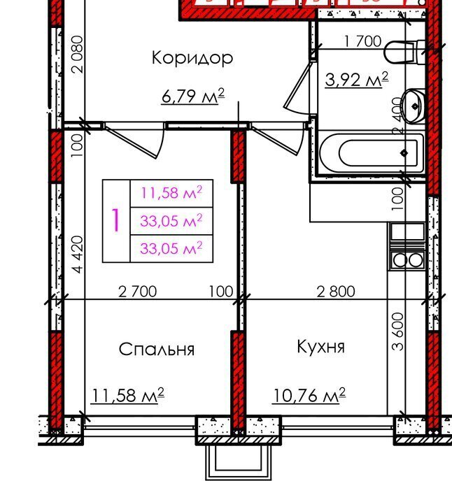 квартира г Краснодар р-н Прикубанский ул им. генерала Брусилова 1/3 ЖК Зеленая Территория 5 лит фото 1