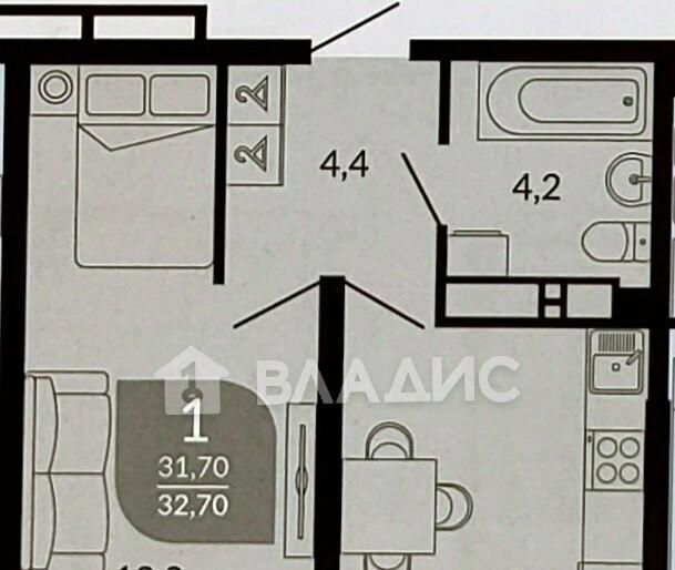 квартира г Новороссийск р-н Центральный ул Куникова 47г фото 2