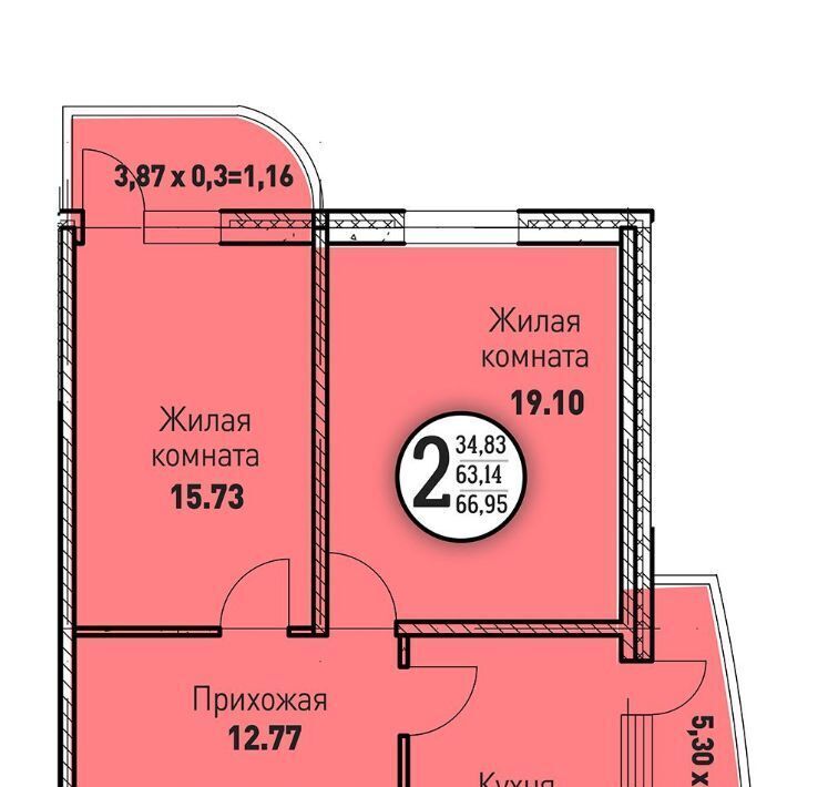 квартира г Краснодар р-н Прикубанский ул Круговая фото 22