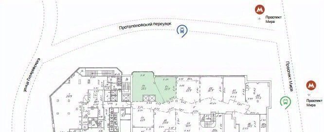 торговое помещение г Москва метро Проспект Мира пр-кт Мира 33к/1 муниципальный округ Мещанский фото 2