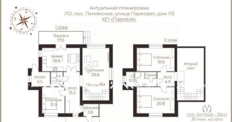 дом р-н Выборгский п Ленинское пос, Парквэй кп, Первомайское с фото 2