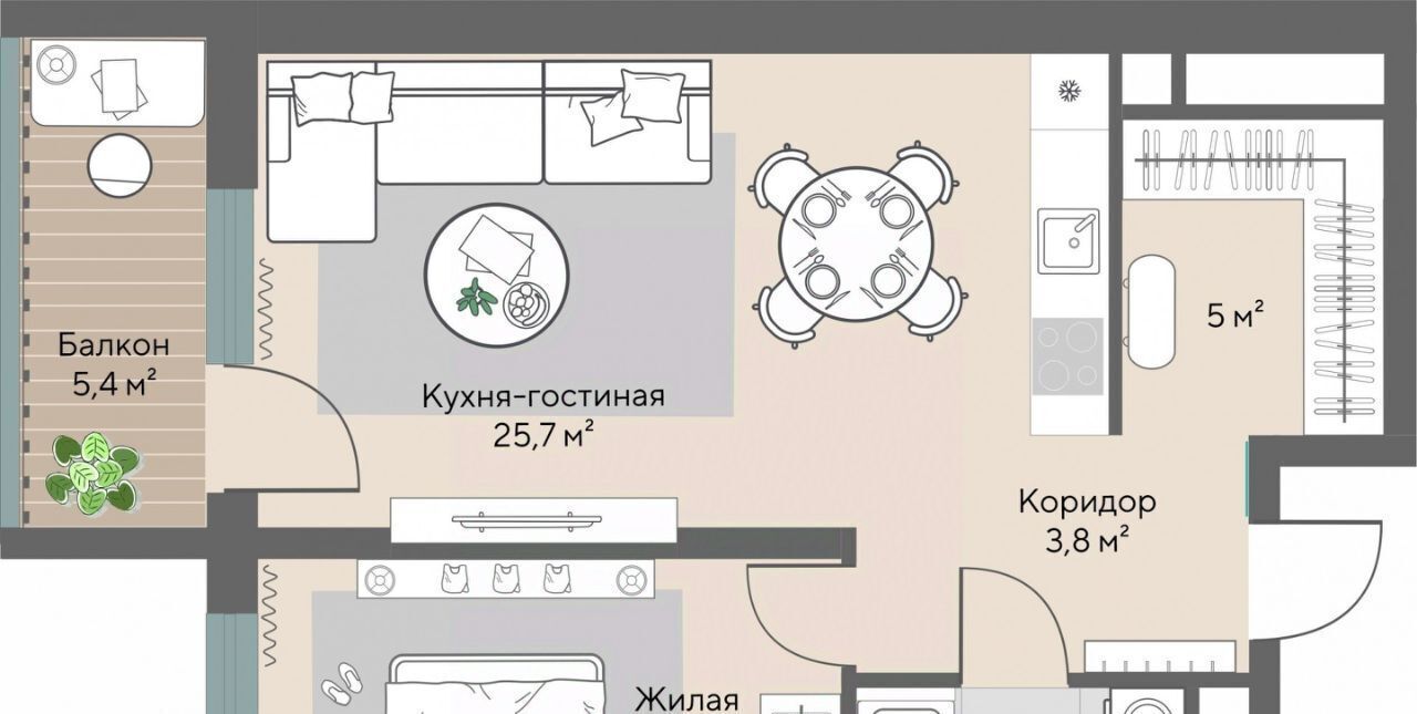 квартира г Екатеринбург ВИЗ Площадь 1905 года, жилрайон фото 1