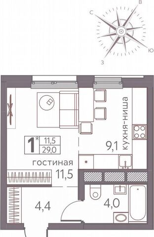 квартира г Пермь р-н Мотовилихинский ул Серебристая 3 Теплые кварталы «Погода» фото