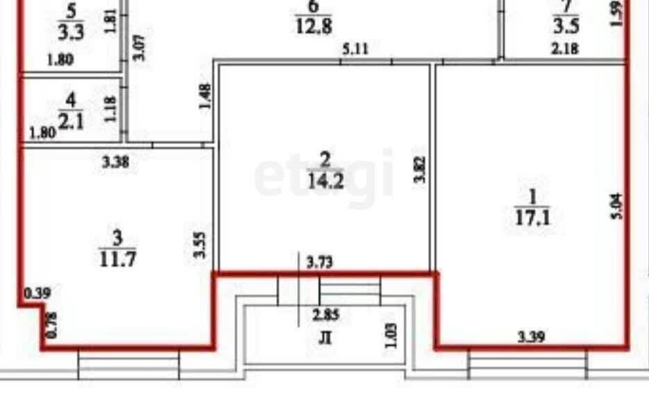 квартира г Ульяновск р-н Железнодорожный ул Кирова 56 микрорайон «Свобода» фото 10