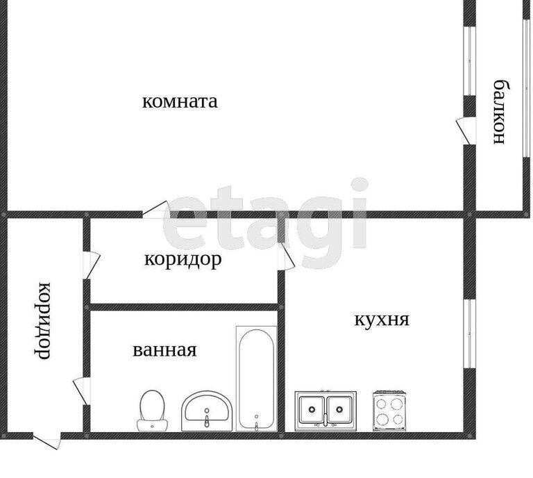 квартира г Нижний Тагил р-н Ленинский ул Горошникова 88 фото 17