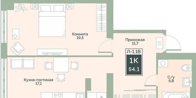 квартира г Курган ул Витебского 5 р-н Заозерный, корп. 1 фото