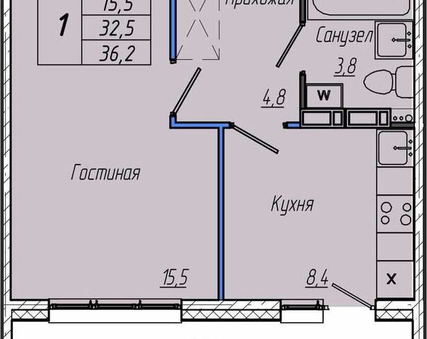 квартира р-н Центральный Кемеровская область — Кузбасс, Кемеровский городской округ фото