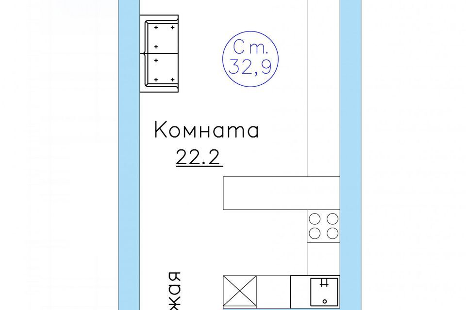 квартира р-н Тюменский п Московский Новая, 17 к 1 / Новая, 17 ст 2 фото 1