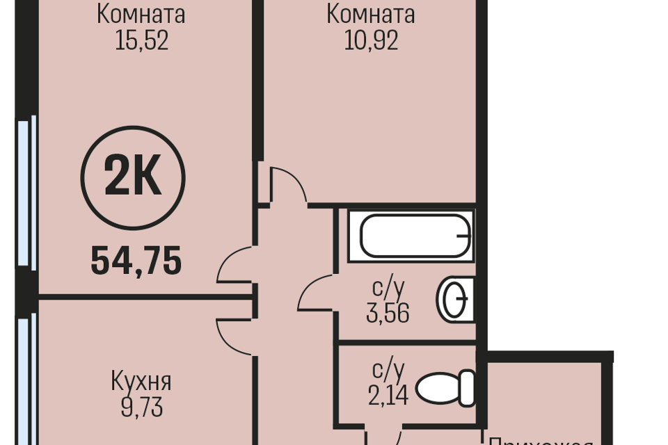 квартира р-н Смоленский п Южный Барнаул городской округ, Барнаул фото 1