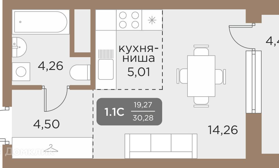 квартира г Екатеринбург Академический Екатеринбург городской округ, Академический фото 1